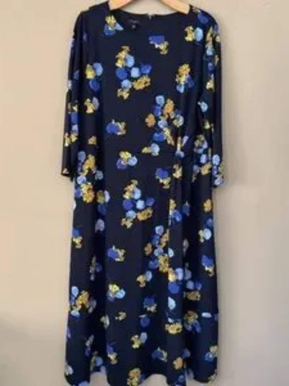 NWT Talbots Jersey Twist Floral Printed Midi Dress Size 18W